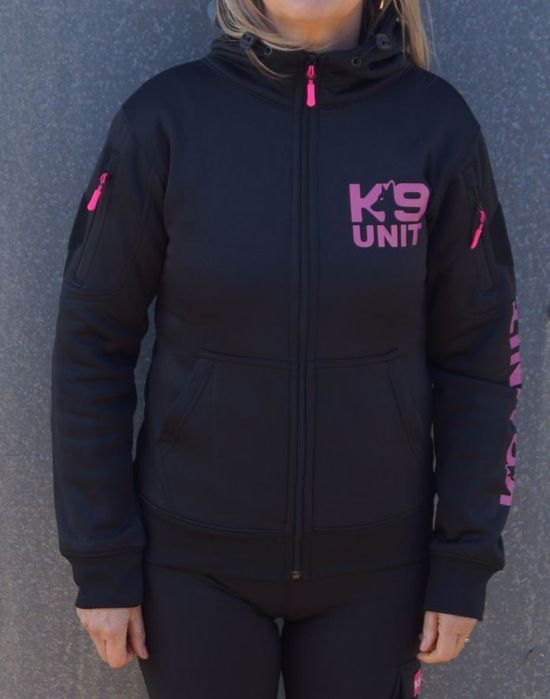 Hoodie K9-unit zip lady